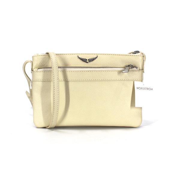 Zadig & Voltaire Stella Wing Crossbody NEW Flash Ivory Leather Logo Shoulder Bag - Picture 1 of 9